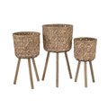 Tripar Bamboo Plant Buckets, Brown 19715